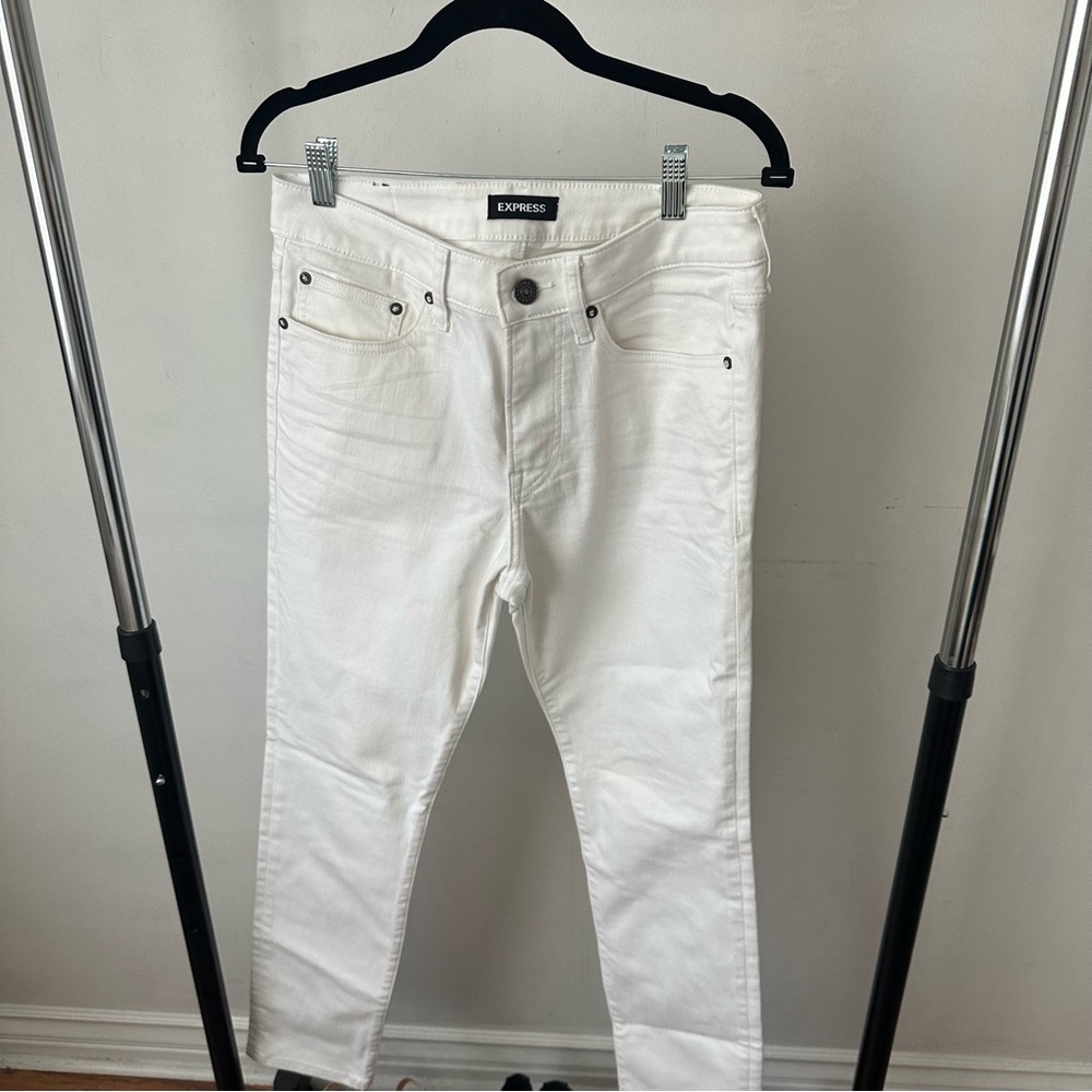 Express Men's White Jeans